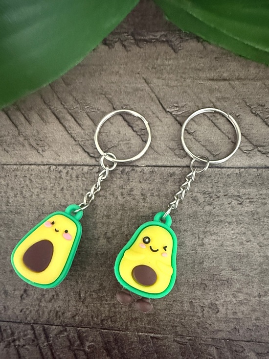 Accessories - Cute Avocado Keychain Set of 2 - Yellow & Green